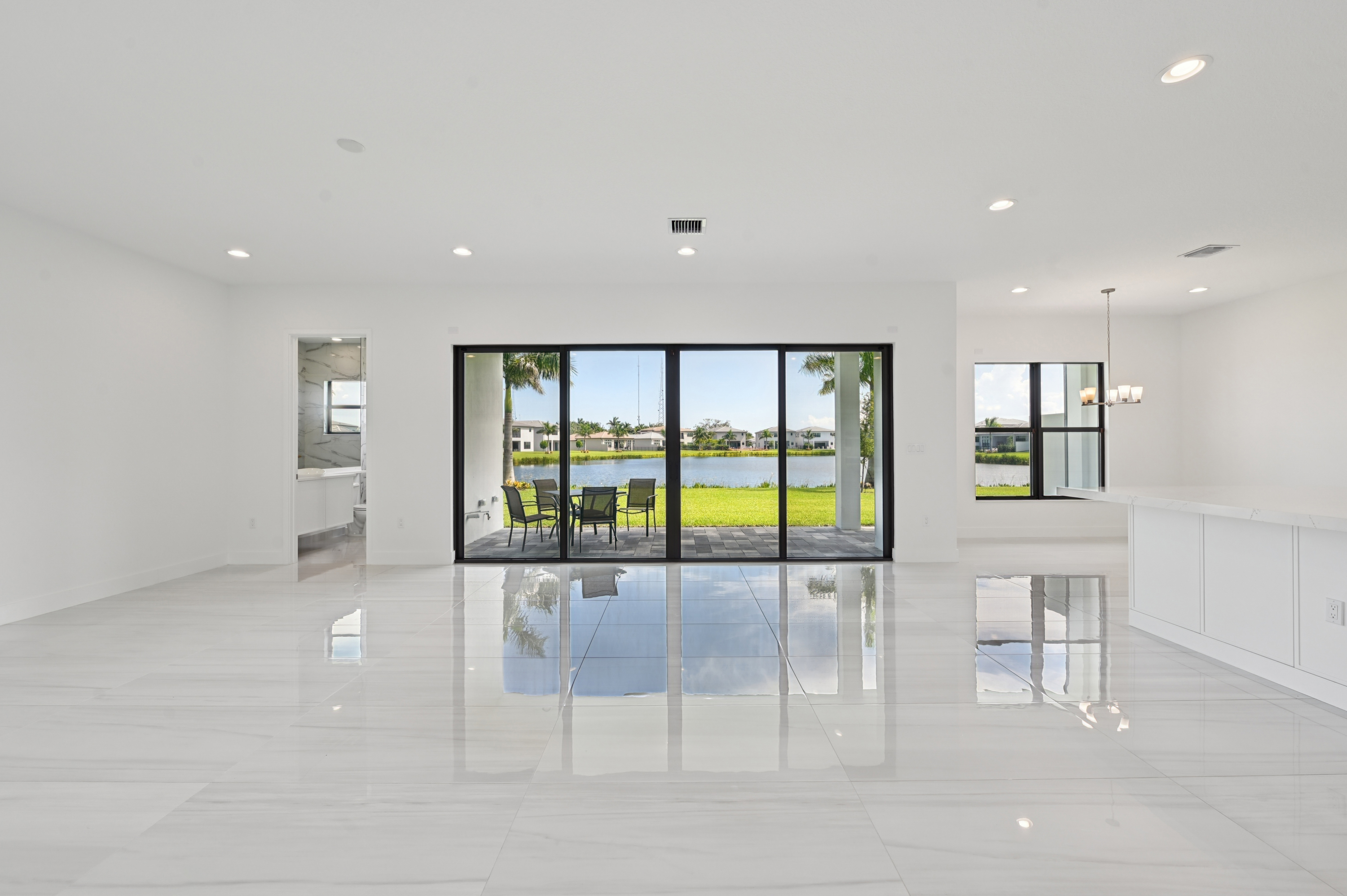 Crystal Downs Ave open living area with lake view